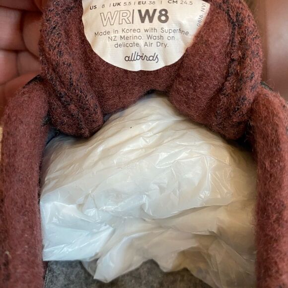 Allbirds Merino Wool Runners Sneakers Women Size 8 - Picture 8 of 8